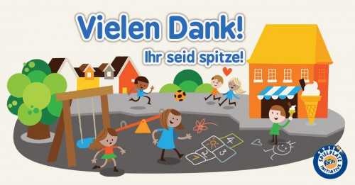 Fanta Spielplatz Initiative - Wir haben es geschafft! 1000 €