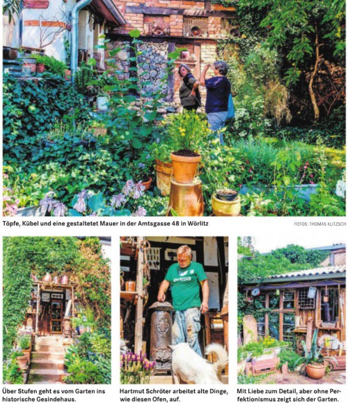 Echter Männergarten-Amtsgasse 48 in Wörlitz bei Schröters