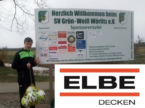 Neuer Sponsor - Elbe Decken - Vielen Dank!