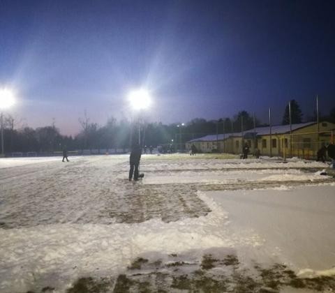 Alles wird fürs Fußballspiel getan