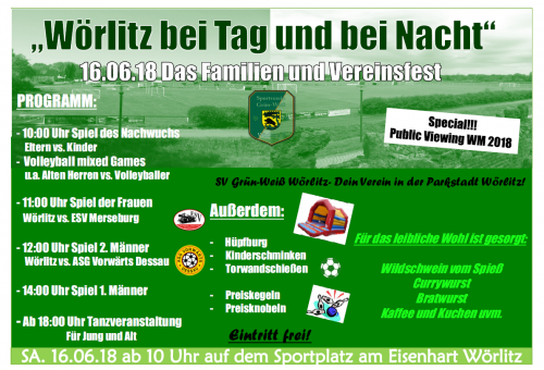 Vereinsfete in der Parkstadt