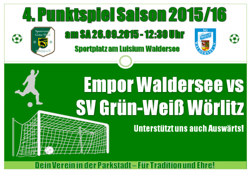 Vorschau 4. Punktspiel Derby in Waldersee!