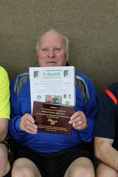 Abschied Schiedsrichterlegende Wilfried Fischer