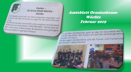 Nette Zeilen aus dem Amtsblatt