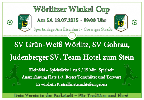 Wörlitzer Winkel Cup am 18.07.
