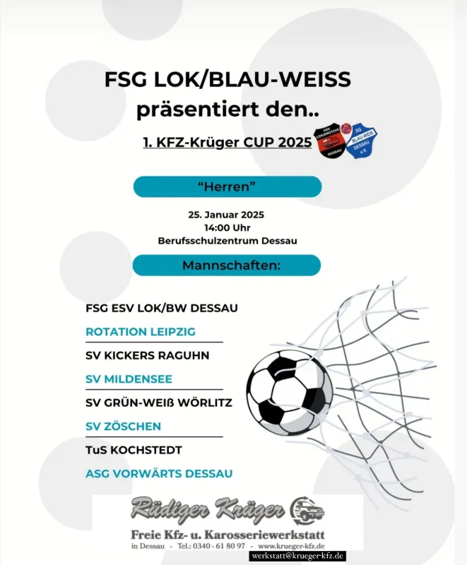 KFZ Krüger Cup am SA im BSZ Dessau
