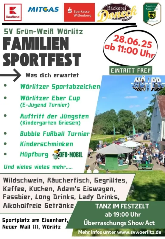 Familiensportfest am 28.6.25