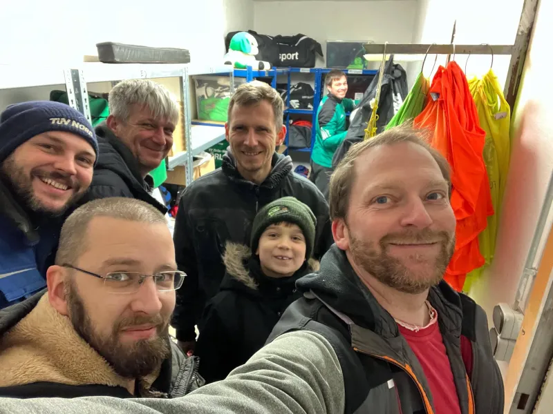 Arbeitseinsatz der Trainer