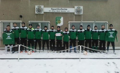 Vielen Dank für Trainingsanzüge - Volksbank Dessau-Anhalt