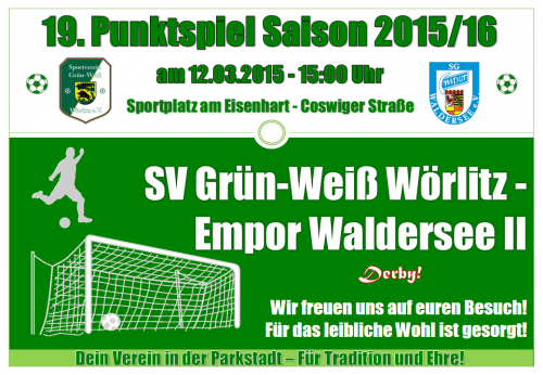 Vorschau Derby: Wörlitz (1.) - Waldersee II (16.)