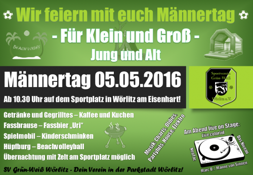 Heute!!!! ab 10.30 Uhr am Sportplatz in Wörlitz
