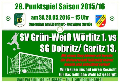 Vorschau GW Wörlitz (1.) -SG Dobritz/Garitz (13.)