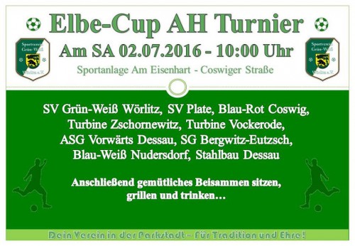 Vorschau: Samstag 02.07.16 Alte Herren Turnier