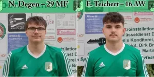 2 Jungspunde rücken in den Männerbereich auf