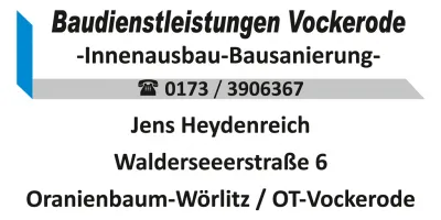Baudienstleistungen Vockerode Jens Heydenreich