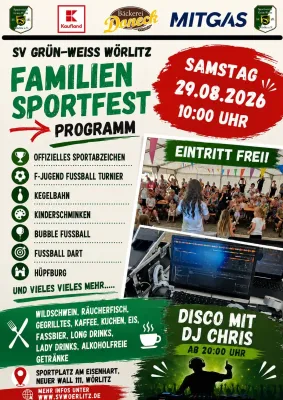 Familiensportfest 29.08.2026
