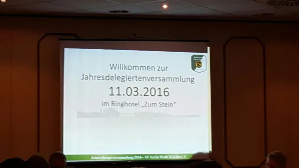 Jahreshauptversammlung 11.03.2016 im Stein