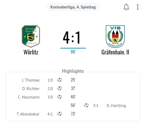 19.09.2025 SV Grün-Weiß Wörlitz vs. VfB Gräfenhainichen II